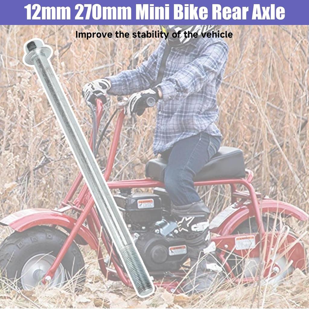 12 мм 270 мм Болт с гайкой задней оси мини-байка с колесными подшипниками 6201RS Замена для Coleman CT100U Мини-байк 97 куб.см 100 куб.см 2,5 3,0 л.с. Powersports