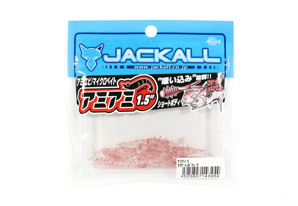 Sale Jackall Soft Lure SW Light Game Amiami 1.5 Inch Clear Red Flake (3454)