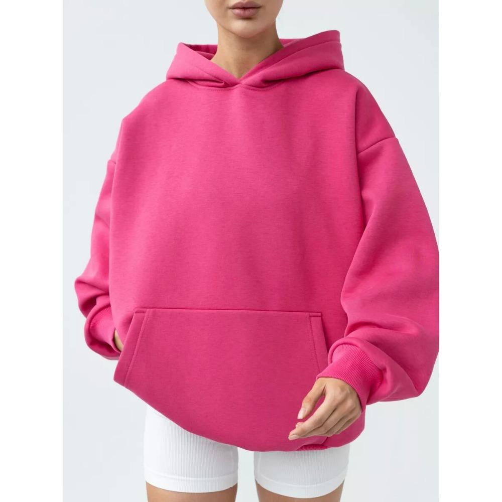 Женская толстовка с капюшоном и длинными рукавами, свободный верх