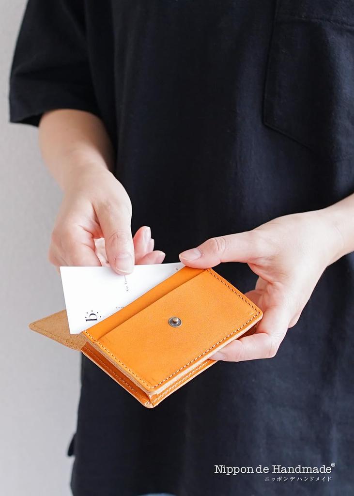 De Business Card Tochigi Made In Card Genuine Leather BLNW0060 [Nippon Handmade] Holder, Leather, Japan, Case, Leather, Cowhide, Leather, Accessories,
