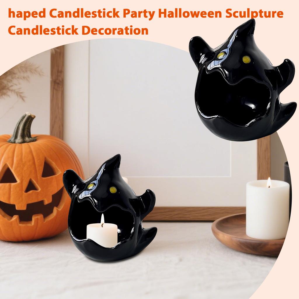 Фигурный подсвечник Вечеринка Хэллоуин Скульптура Подсвечник Украшение