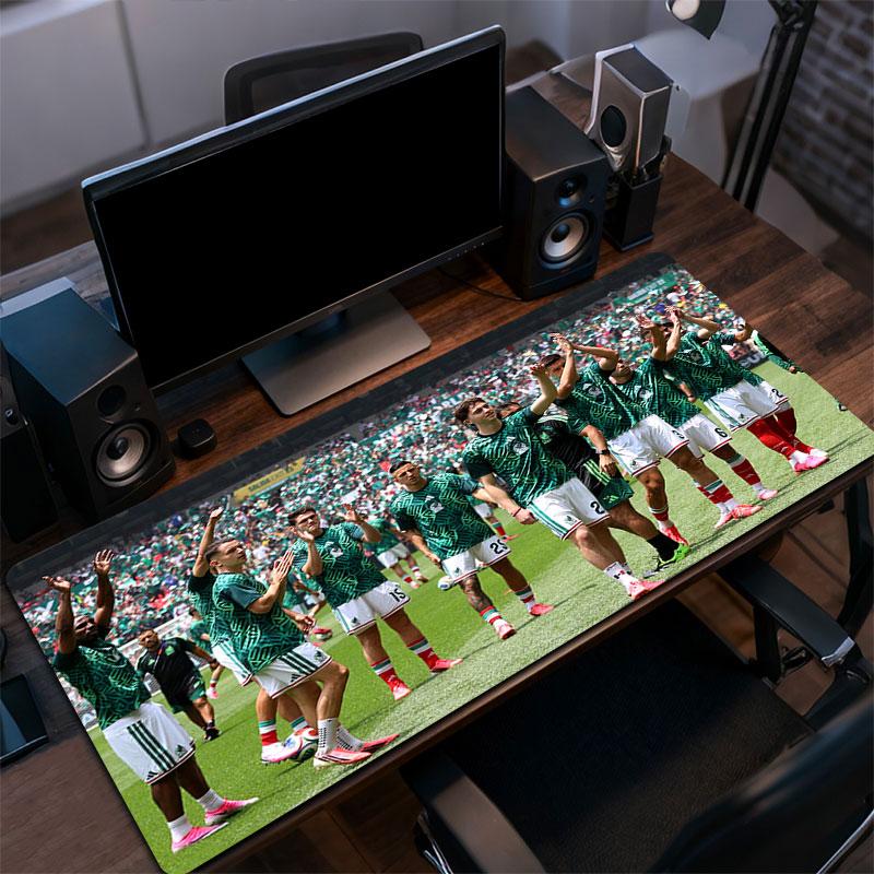Mexico National Football Team Mouse Pad, Large Gaming Desk Mat, Non-slip XXL Mousepad for Laptop & Tablet, Mini PC Playmat with Stitched Edges