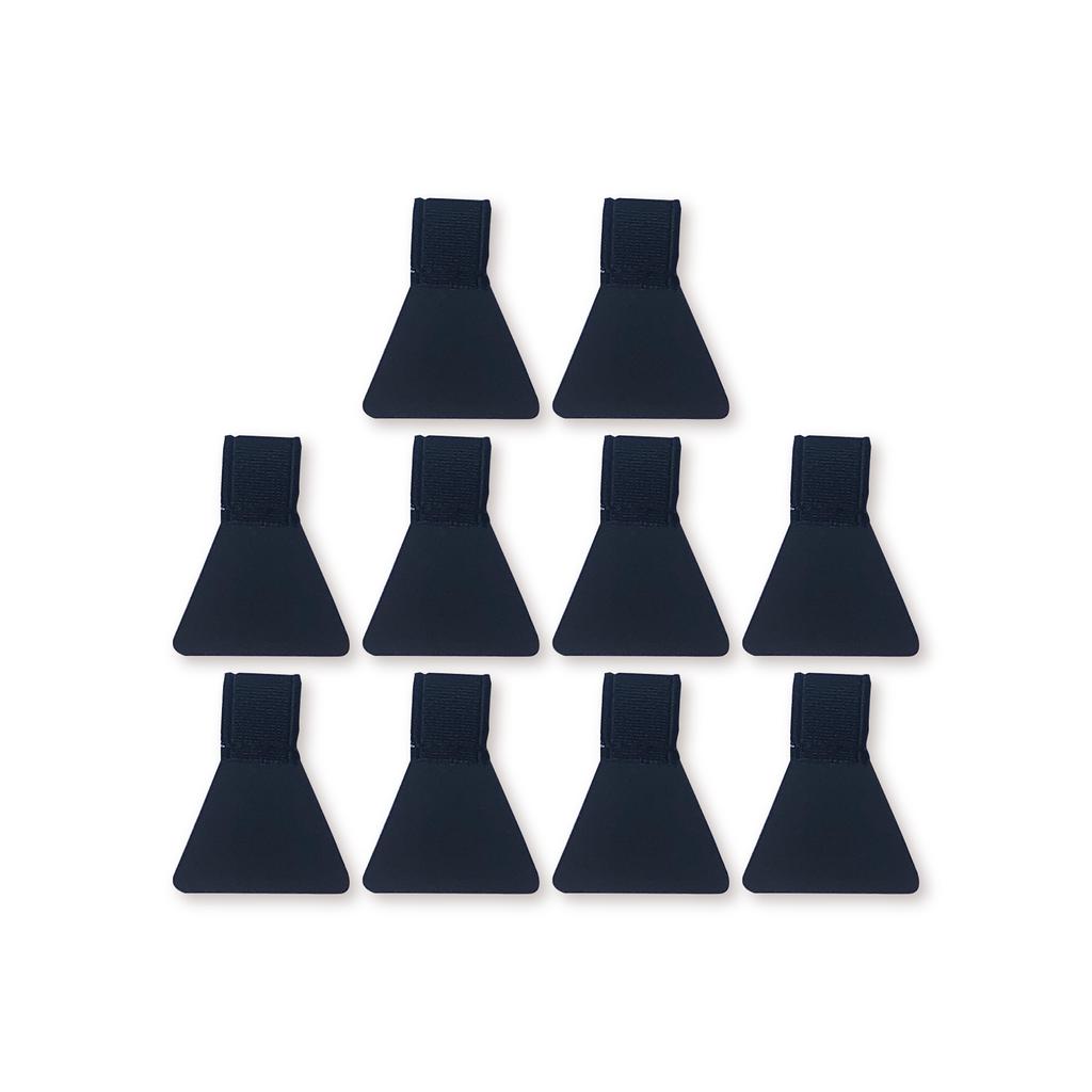 10 шт. эластичных держателей для ручек с самоклеящейся ПУ-кожей, зажим для карандашей для блокнотов, журналов, планировщиков