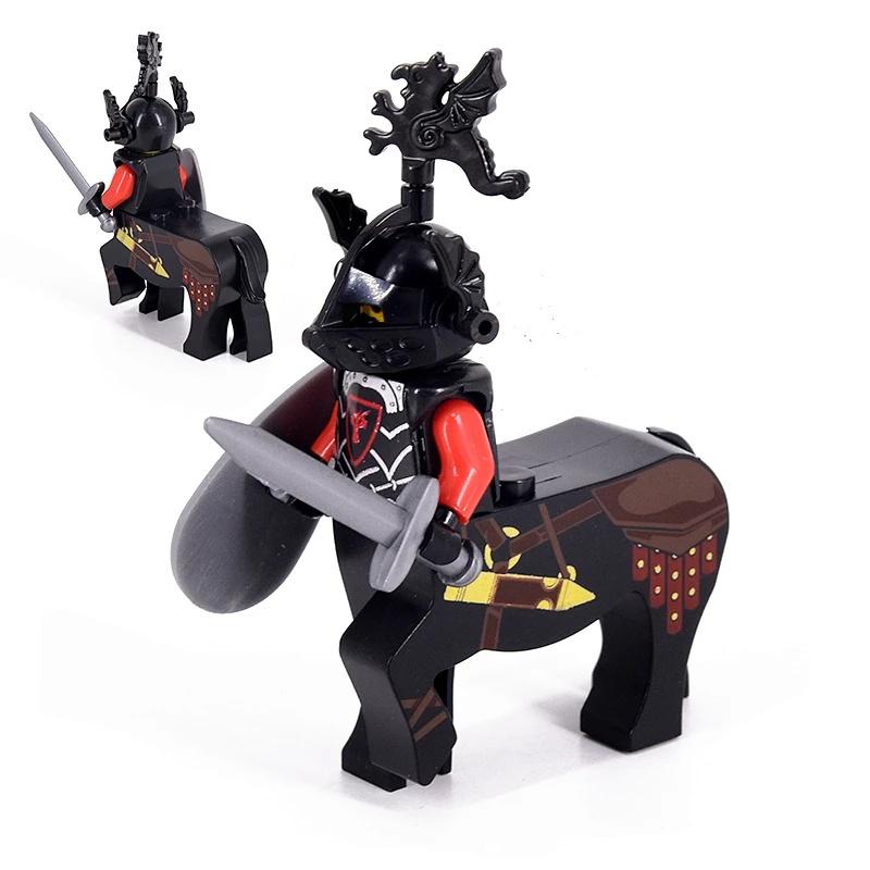 Средневековый рыцарь Древний воин Минифигурка Сборка Строительные блоки