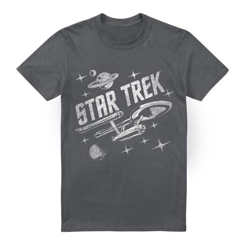 STAR TREK Мужская футболка «Сквозь космос»