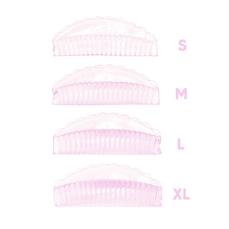 4 Pairs Lace Perm Eyelash Extensions Silicone Pads Self-Adhesive Striped Gaskets Professional Eyelash Perming Tool 4 Color
