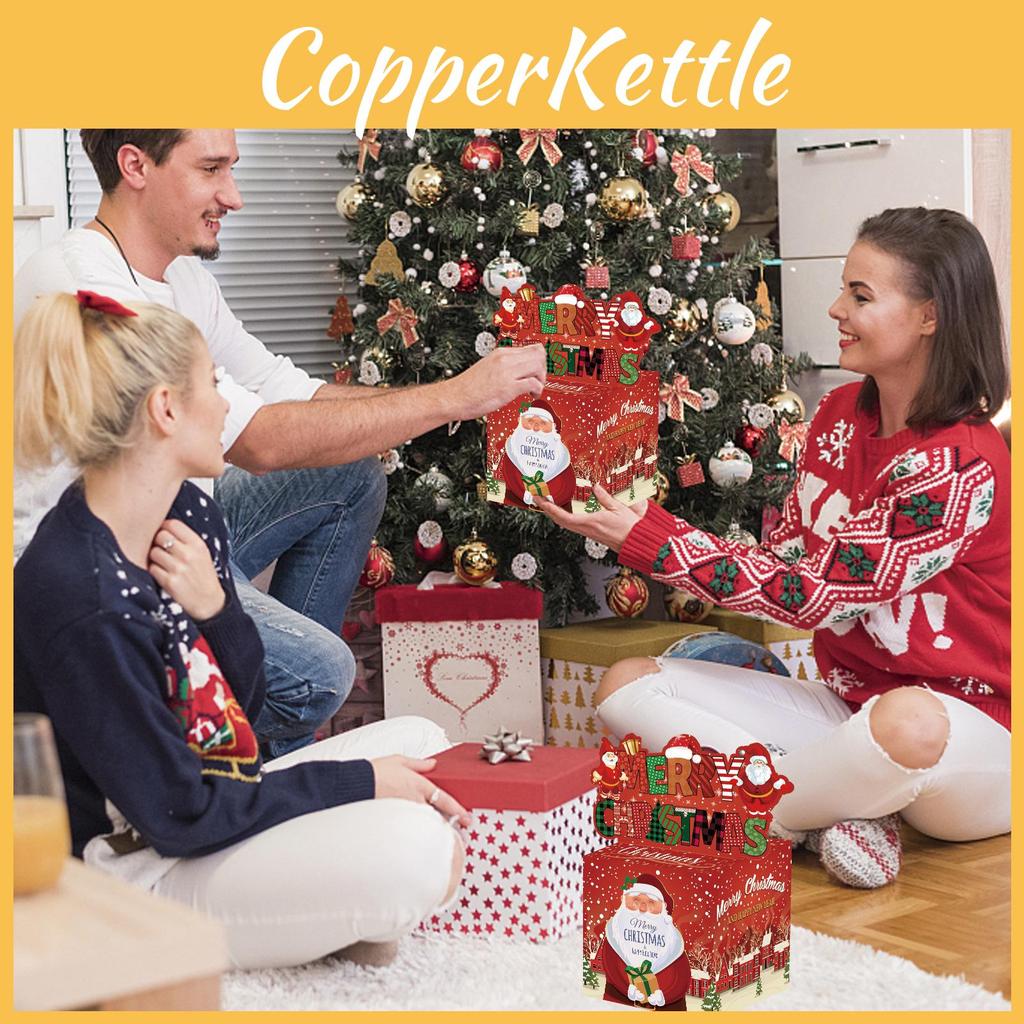 Контейнер для рождественских подарков Санта-Клауса, красный градиент, праздники, события, праздник