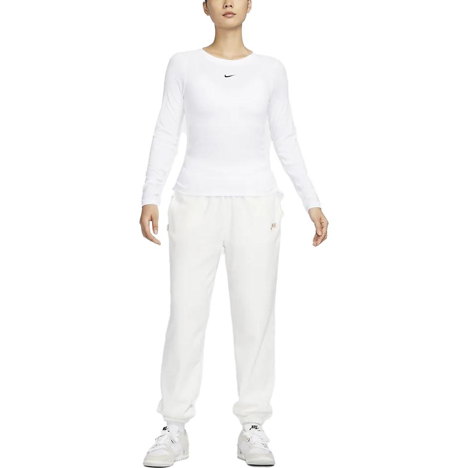 Nike Set in Sleeve T Shirt Women's White FB8718-100