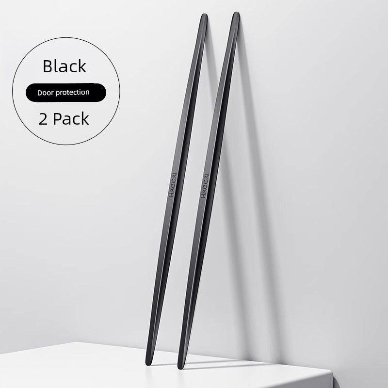 Front and Rear Bumper Side Skirts, Silicone B-Door Anti-Bump Protector, Door Opening Anti-Collision Stickers, Protective Strips for Opening Doors
