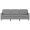 VidaXL Canapé à 3 places Gris clair 180 cm Tissu 359486