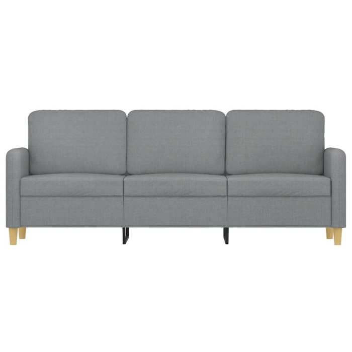 VidaXL Canapé à 3 places Gris clair 180 cm Tissu 359486