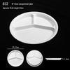 10-дюймовая круглая меламиновая обеденная тарелка с 3 отделениями (2-Pack)