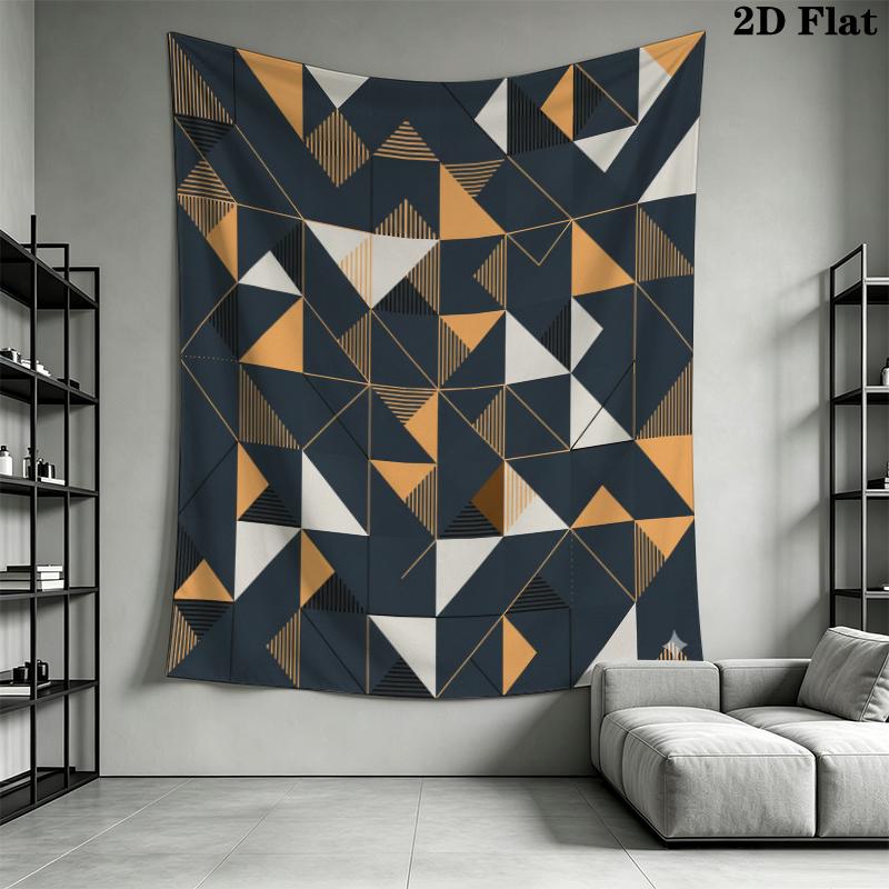 Simple Geometry Wall Tapestry Aesthetic Wall Hanging Printed Fabric Blanket Decorative Tapestries for Bedroom Living Room Home Decor