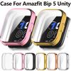Чехол-защита экрана из ТПУ для умных часов Amazfit Bip 5 Unity, Защитный корпус с полным покрытием для аксессуаров Amazfit Bip5 Unity