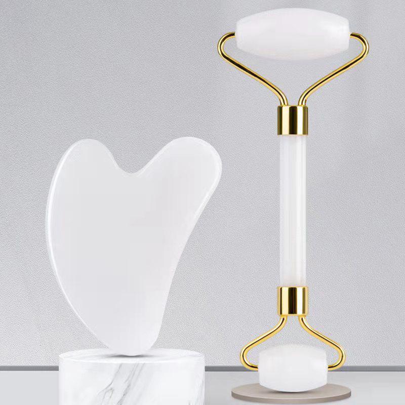 Jade Roller Gua Sha Board Anti Aging Face Massage Beauty Care Slimming Tools