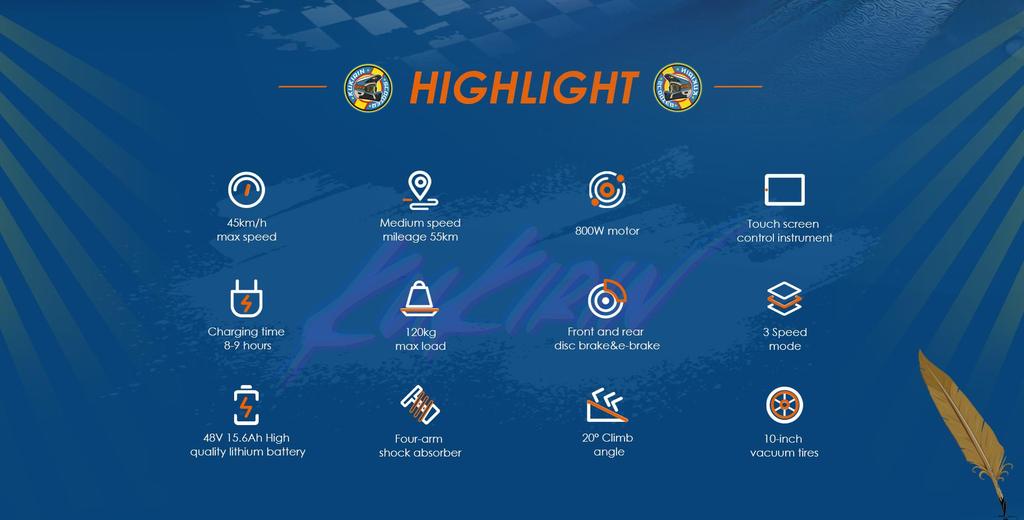 Электросамокат Kukirin G2 10" 800 Вт Мотор Максимальная скорость 45 км/ч Электросамокат для взрослых 48 В 15,6 Ач Запас хода 55 км Нагрузка 120 кг Новый