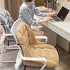 Seat Cushion with Removable Washable Cover Thick High-Resilience Filling Integrated Design Ergonomic Chair Cushion
