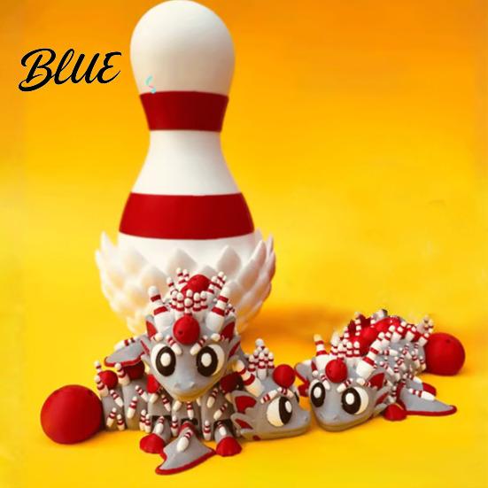 Ball Dragon Collectible 3D Printed Egg Ornament Toy with Figurine Inside Sports Inspired Fidget Toy Stress Relief Statue for Kids Adults Home Office