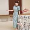 Silk Cheongsam Women's Summer New Retro Improved Temperament Mulberry Silk Dress