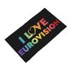 I love Eurovision - rainbow pattern Soft Face Towel Quick Dry Pool Bath Cotton Towels Absorbent