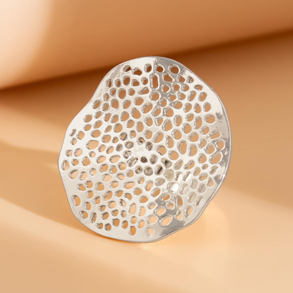 Повседневный стиль круглое полое кольцо из сплава старинный золотой цвет модные нерегулярные винтажные цветочные геометрические кольца на костяшки пальцев