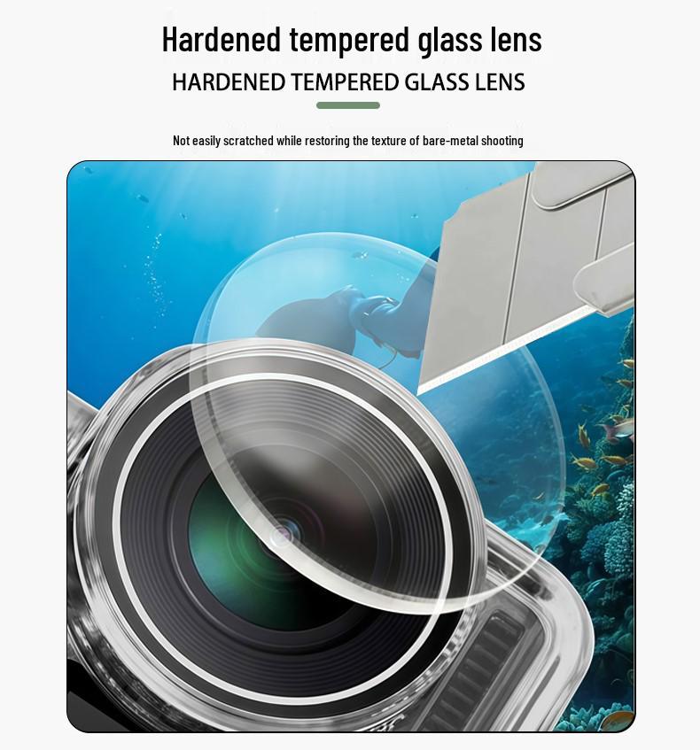 Водонепроницаемый бокс для дайвинга для спортивной камеры DJI Osmo Action 3/4/5 Pro.