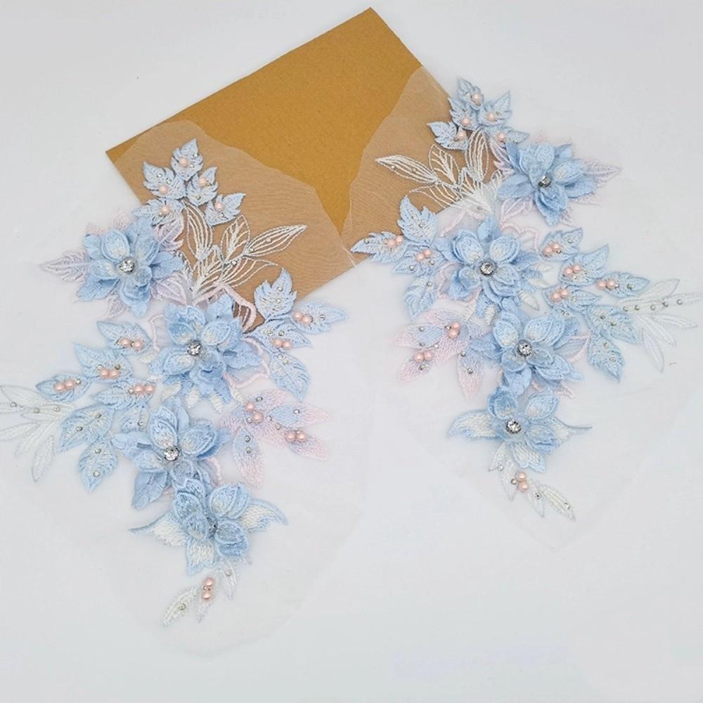 Элегантная нашивка с вышивкой пайетками, вышивка цветов, аппликация для одежды, шитье