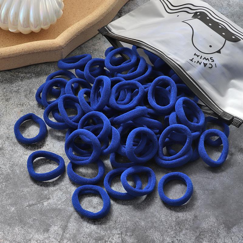 100 шт./компл., эластичные резинки для волос, повязка на голову, резинка для девочек, нейлоновые аксессуары для волос, головные уборы