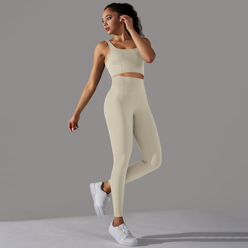 Auroth комплект из 2 предметов для йоги, женский спортивный костюм, бесшовная майка с высокой талией, эластичные колготки для йоги, комплекты для фитнеса