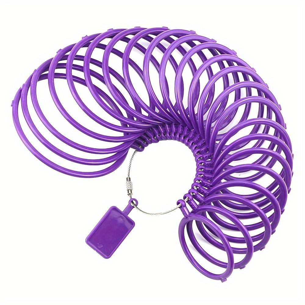 1pc Purple Plastic HK Bracelet Sizer Wrist Diameter Sizer for DIY Jewelry Making Loop Bracelet Measuring Tool