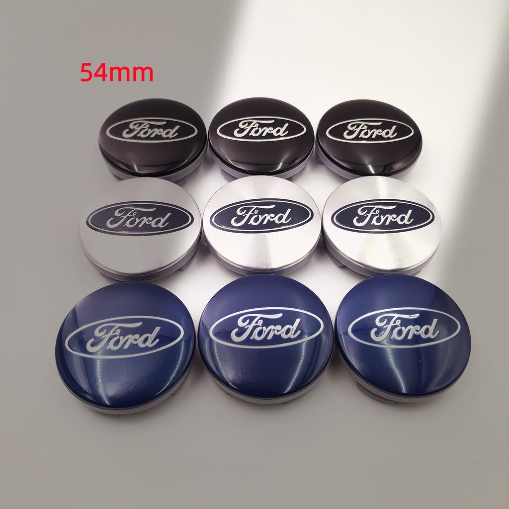 AJV1 4PCS 54/56/60/65/68mm Wheel Center Caps For Ford Fiesta Mondeo Fusion Explorer Escape Focus Kuga Rim Hubcap Cover Badge