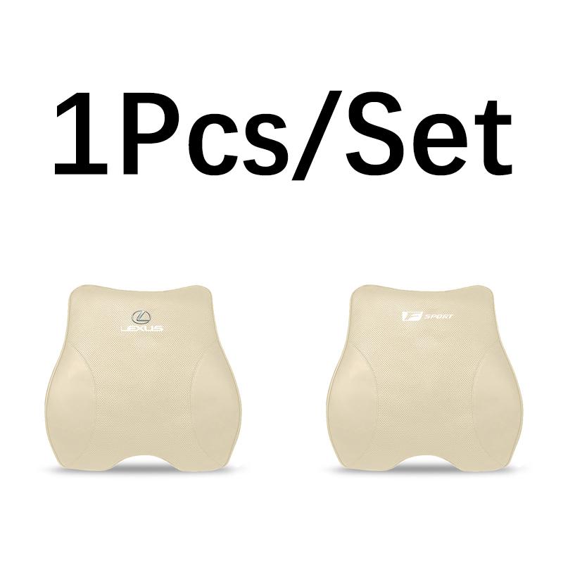 High-end Leather Car Headrest Waist Pillow Interior Accessories For Lexus F SPORT ES UX 300e GS GX IS LS LX LBX NX RX 350h 450h AEN1