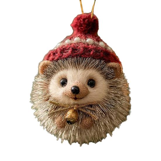 Forest Animal Acorn Ornaments Acrylic Pine Cone Animal Christmas Tree Decoration Rustic Nature-Themed Home Decor for Animal Lovers