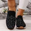Women Flats Sneakers Crystal Fashion Bling Sneakers Casual Slip On Sock Trainers Summer Women Vulcanize Shoe Zapatillas Mujer