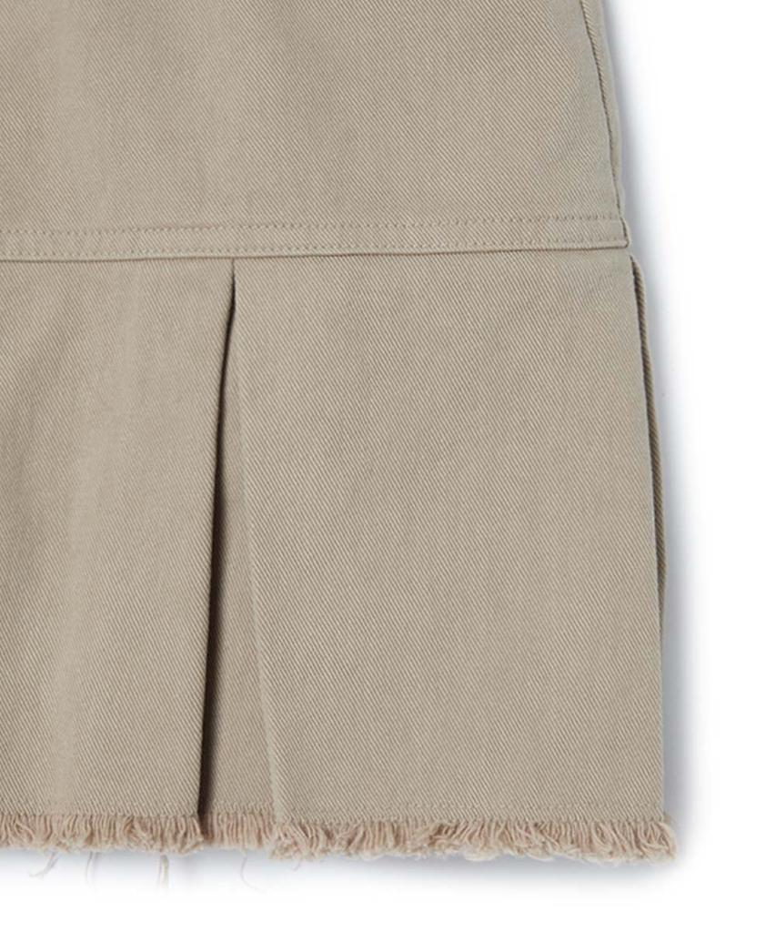Moon Sun Essential_Mss Pleats Mini Skirt [Beige]