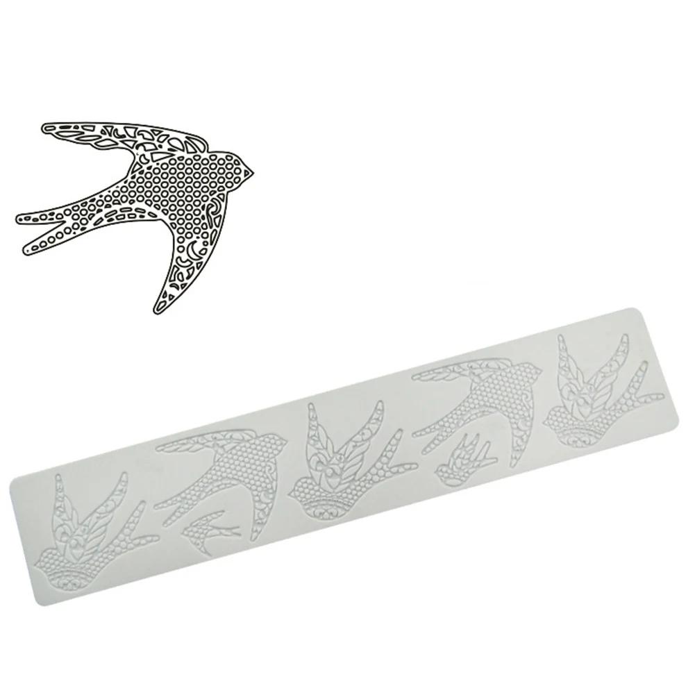 Силиконовые формы для помадки в форме листа, шоколадная форма для украшения торта, кондитерских изделий, формочки для выпечки, декоративная сахарная вуаль, коврик