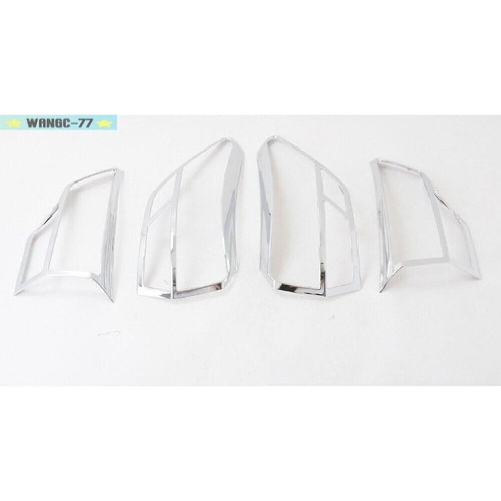 ABS Chrome Rear Tail Light Lamp Frame Cover Trim For Toyota Highlander 2018-
