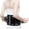 Breathable Back Brace Black Lumbar Support Strap New Waist Trainer Belt  Lumbar Support
