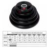 ZLIII Rubber-Coated Cast Iron 3-Hole Grip Olympic Weight Plate