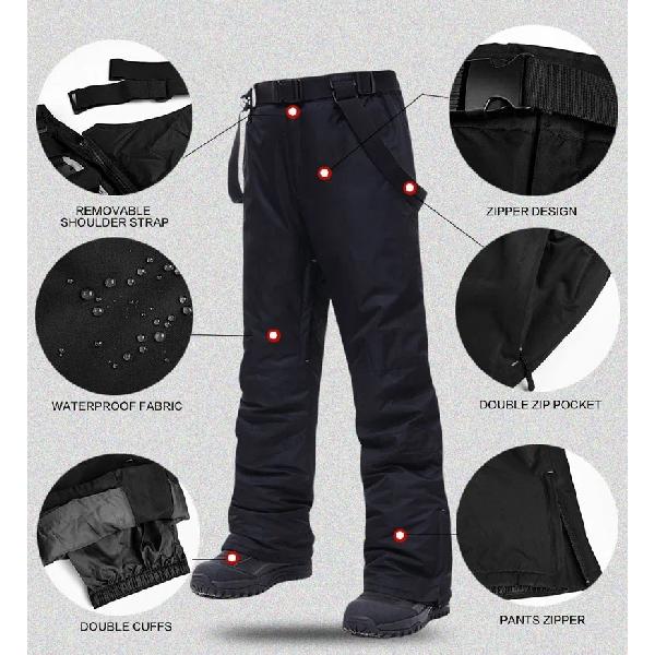 New High Quality Ski Pants Men Outdoor Mountain Windproof Waterproof Ski Snowboard Pants Winter Warm Snow Trousers Brand