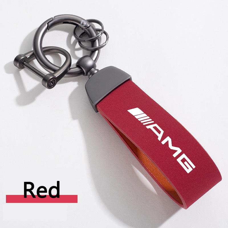 High Quality Leather Car Keychain Key Chain Rings Accessories For Mercedes Benz AMG W203 W206 W220 W205 W211 W212 W201 W210 W108 QE6