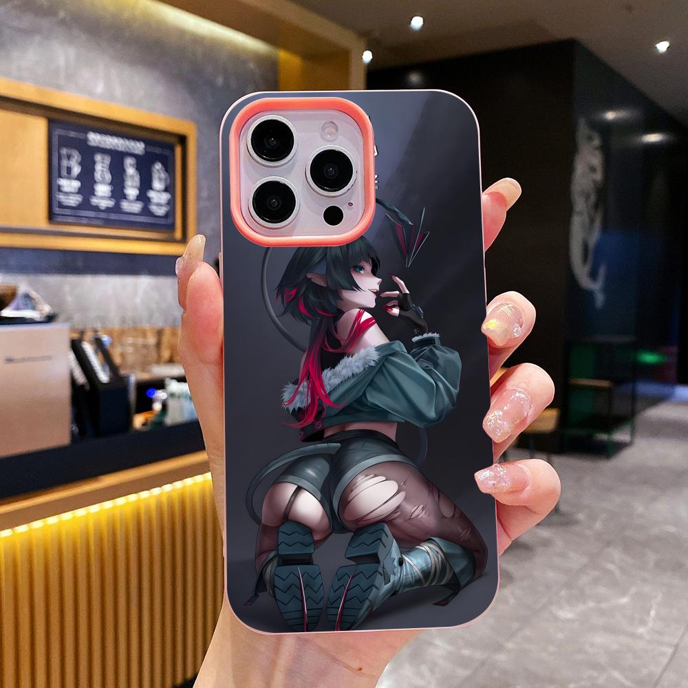 ZZZ Чехол для телефона Jane Doe для iPhone 17 16 15 14 13 12 11 Air Pro Max Plus Желейный Двухслойный Розовый Чехол