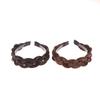 1Pc Wig Twist Headbands For Women Wide Fishbone Braids Hairbands Handmade Retro Head Hoop Styling Headwear Accessories