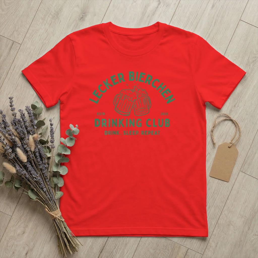 Unisexs Lecker Bierchen Club Beer T Shirt Malle Daydrinking 100 Cotton merch Amazing Short Sleeve Round Collar Tee Shirt TShirt
