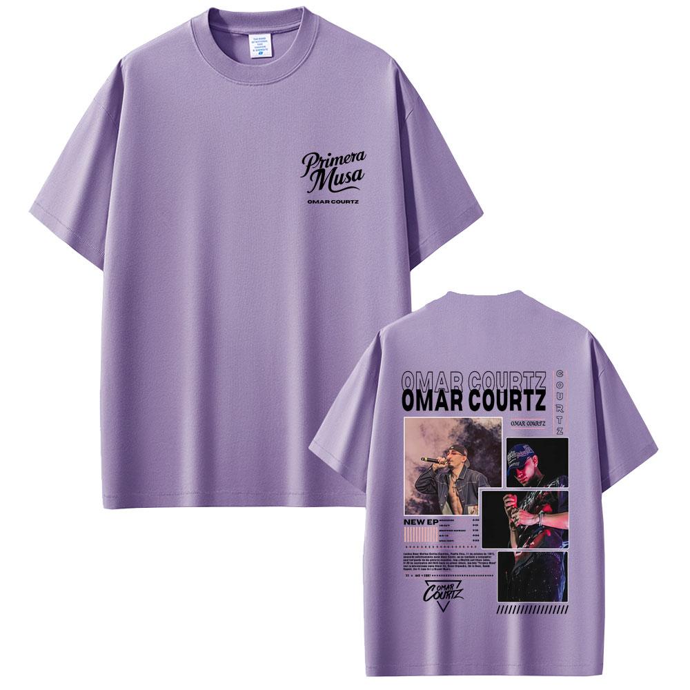 Rapper Omar Courtz Primera Musa Graphic Print T Shirts Men Women Hip Hop Oversized Tshirt Mens Casual Cotton Vintage Tshirts