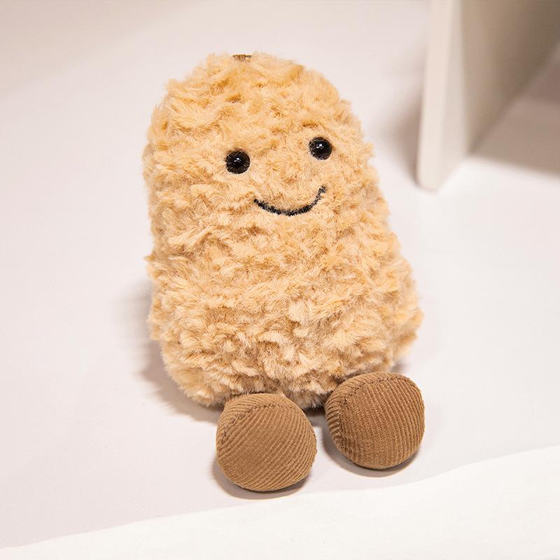 Rose White Dog Doll Skateboard Penguin Plush Toy Peanut Pendant Fun Doll Children's Gift