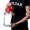 KADAX Jar Glass Jar 5L With Lid Handle For Pickling Cabbage For Cucumbers