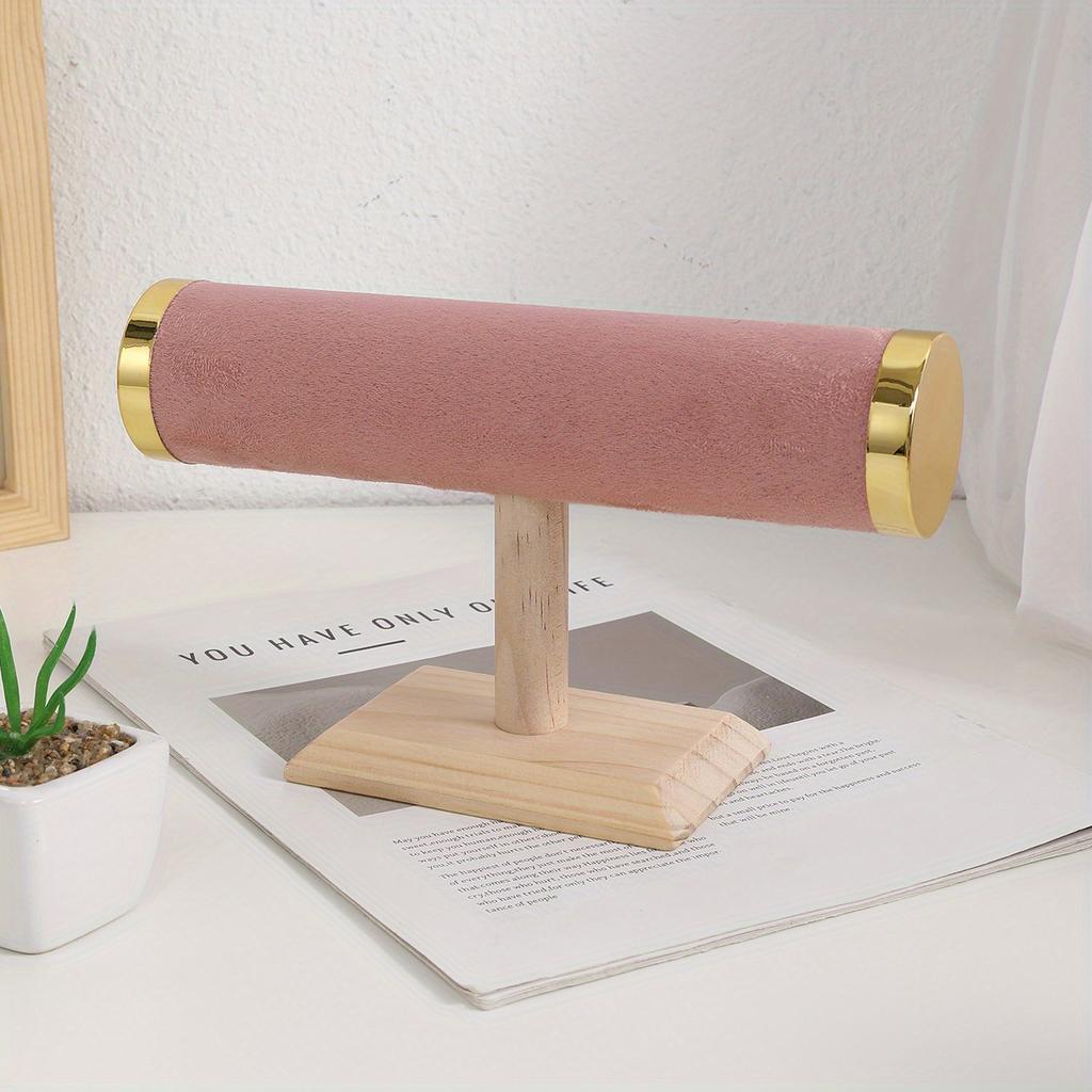 Jewelry Bracelet Display Stand Vertical T Bar Tower Organizer for Hair Band Home Organization Scrunchies Desktop Showcase