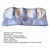 Electric Breast Massager Bra Smart 3D Contour Design USB Rechargeable Breathable Breast Massage Bra Muscle Tension Relief Breast Massager