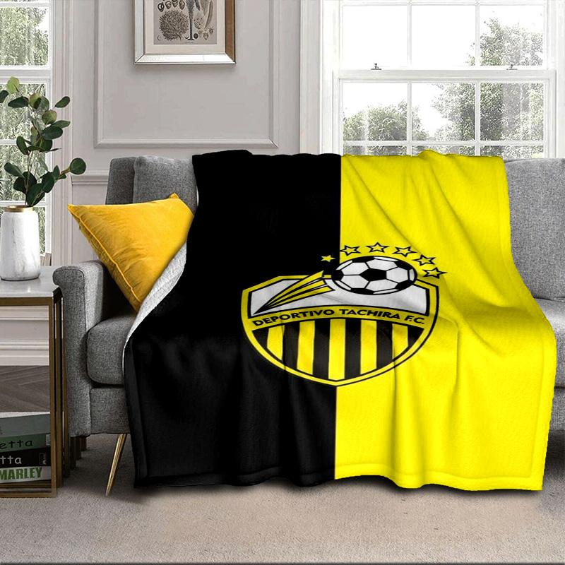 Deportivo Tachira Fc Crest Portable Blanket/Soft Blanket Bedding Blanket Suitable for Travel Camping Living Rooms Offices Sofas Fan Gifts